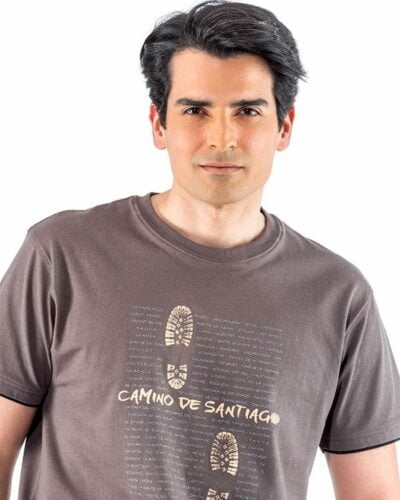 Camiseta hombre Camino de Santiago Huellas