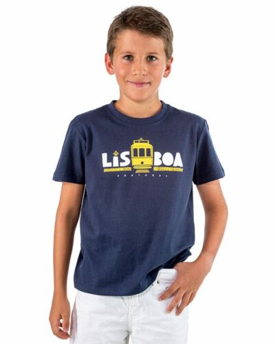 Camiseta niño Portugal Lisboa Tranvía