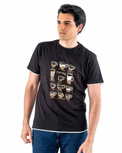 Camiseta hombre Portugal Cafés en Portugal